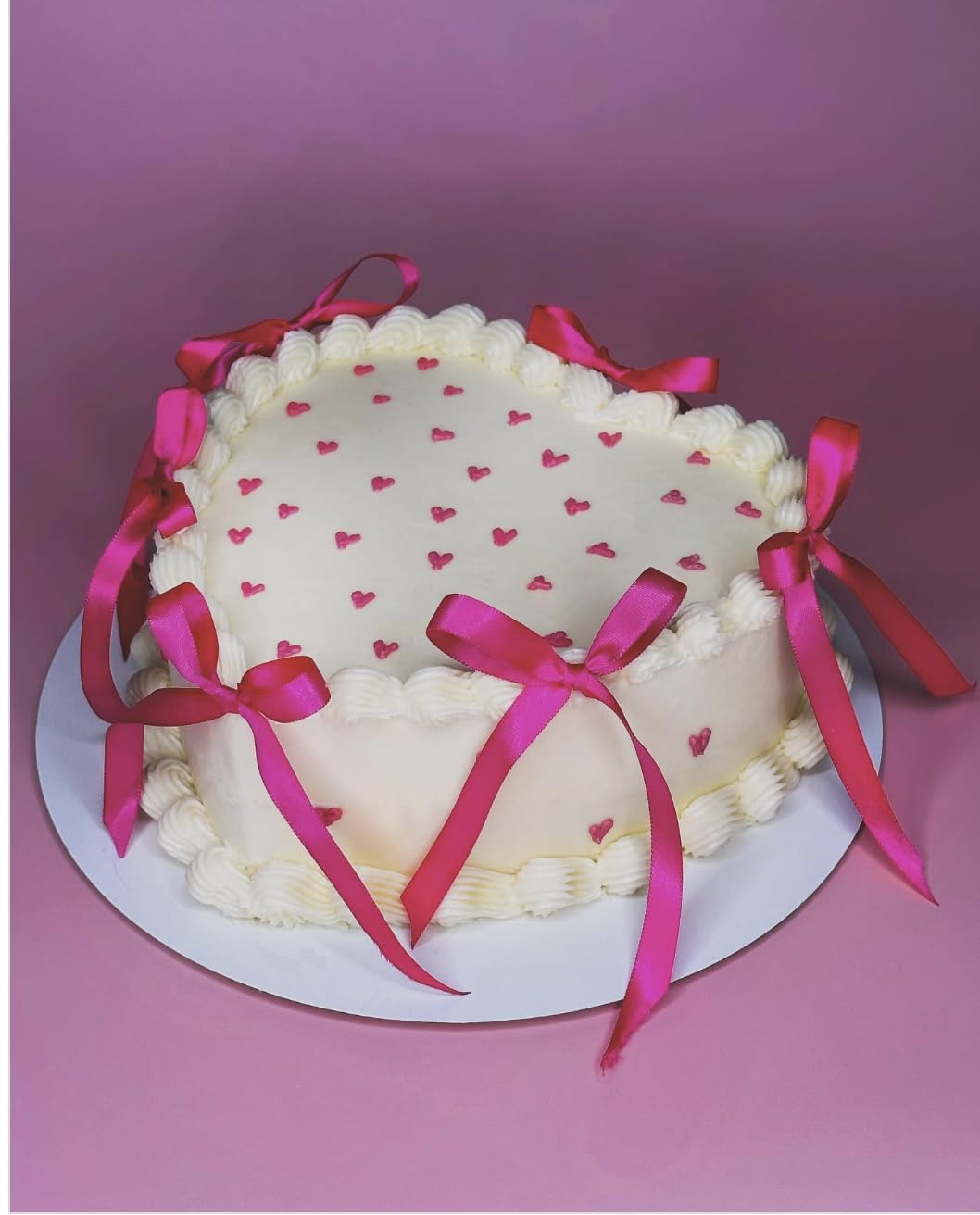 Xsstarmi 30 Pack Bowknot Cake Topper Rose Pink Ribbon Bow Cake Pick for Baby Shower Birthday Wedding Anniversary Party Cake Decorations Supplies