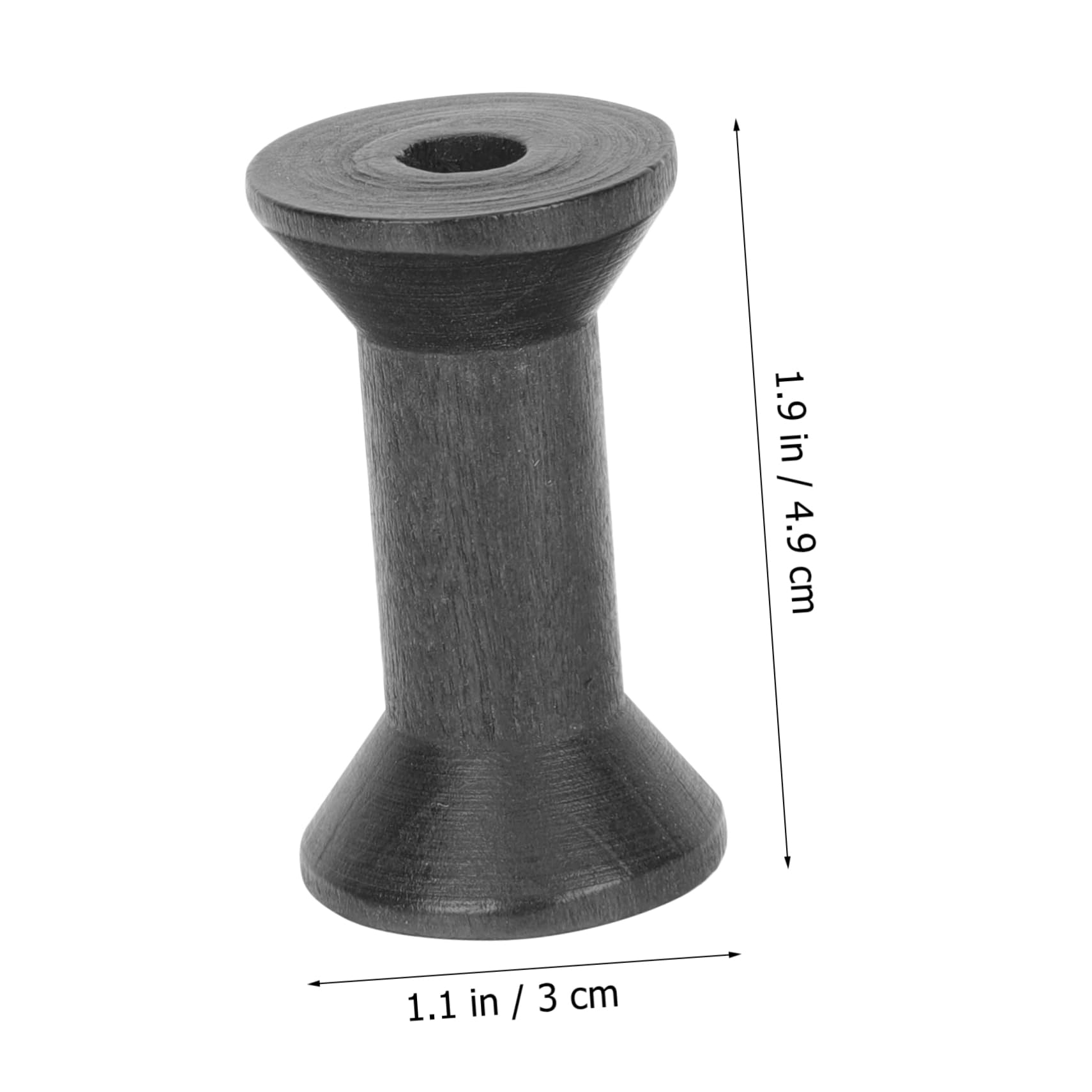 STOBOK 3 Sätze Nähspulen Aus Holz Einfädler Herstellung Mini Stickmaschine Drahtkunst Bastelset Basteln Für Spulen Für Drahtweberei Nähspulen Für DIY Black 10 Stück * 3