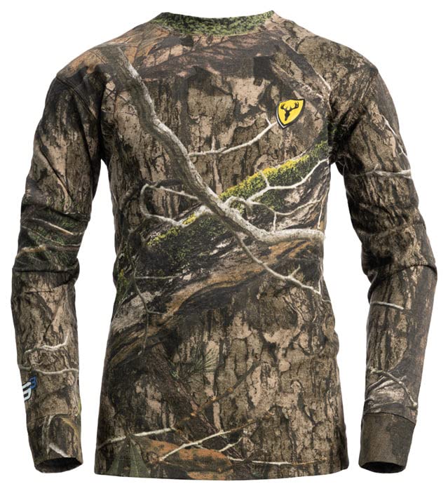 Shield Series Youth Fused Cotton Shirt with Long Sleeves, Youth Camouflage Shirt3