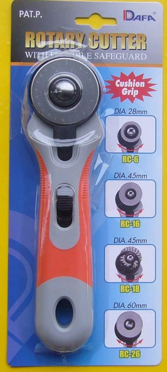 Dafa Rc-16 Rotary Cutter 45Mm With Flexible Safeguard Straight Handle