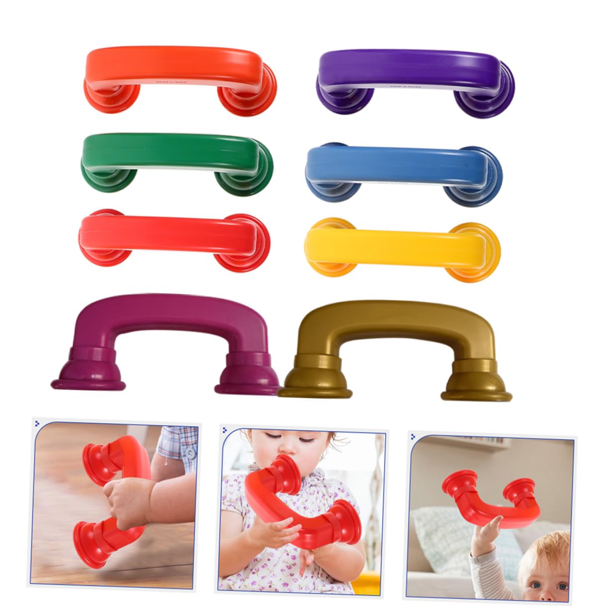 Teléfono Susurrante Colorido 8 Piezas de Abs para Niños Pequeños