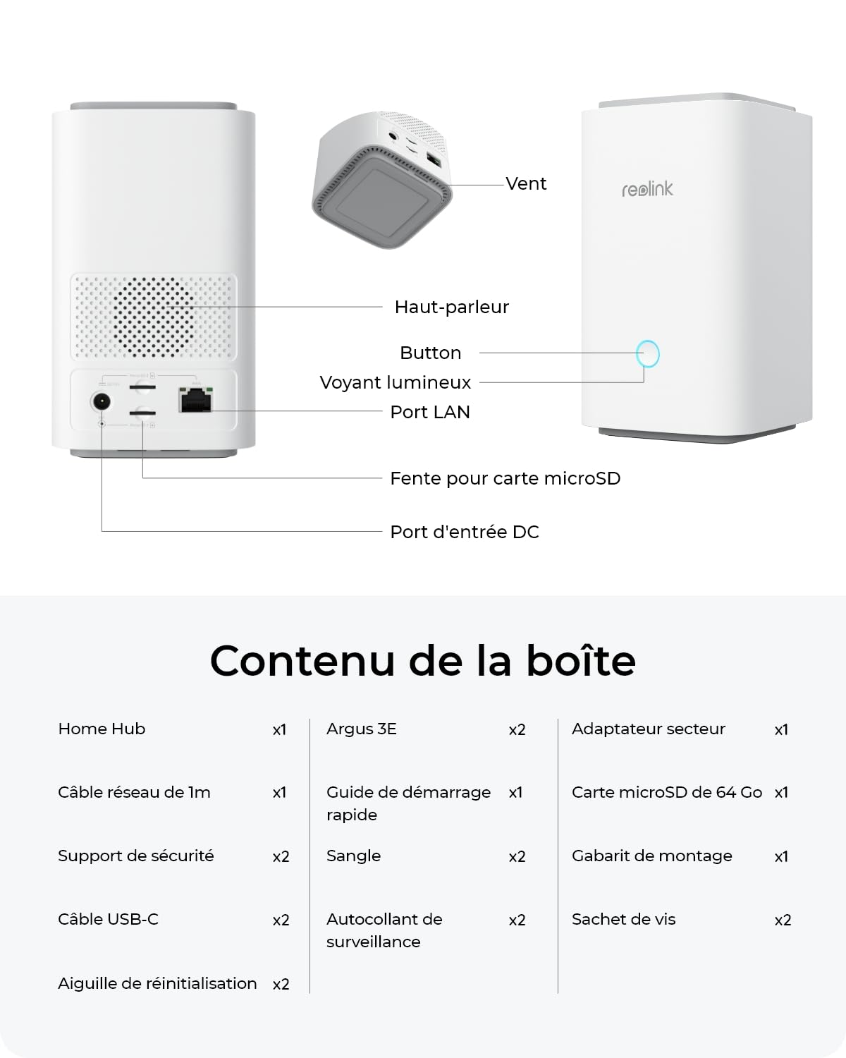 Reolink 2K Security Caméra Surveillance WiFi sans Fil avec Batteries Rechargeable 6000mAh, Autonomie de 180j,Vision Nocturne en Couleur, Audio Bidirectionnel, sans Charges mensuelles (Stockage Local)
