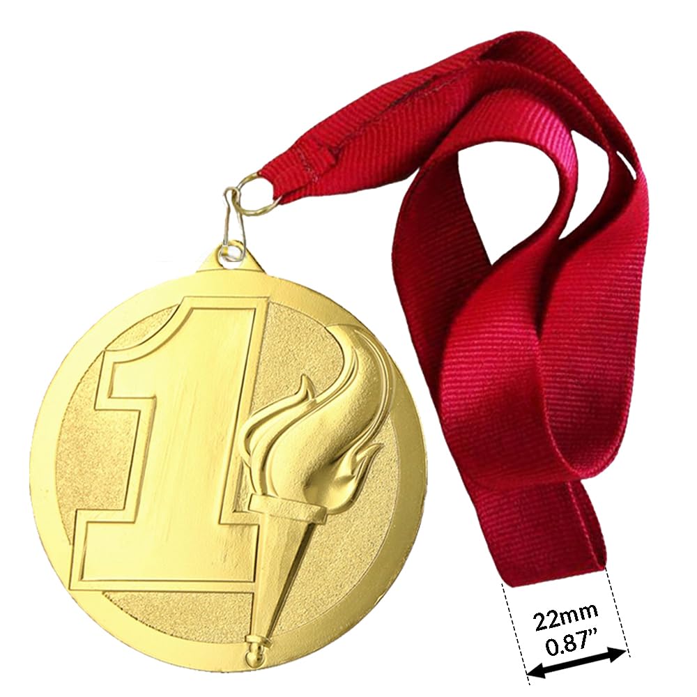 Larius 3 medaglie vincitori in metallo premium per sport, competizioni, medaglie numeriche 1 2 3 posti