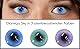 Kontaktlinsen farbig ohne Stärke blau | farbige blaue Jahreslinsen | weiche Linsen | 2 Stück Farblinsen + Linsenbehälter | 0.0 Dioptrien | crazy aussergewöhnliche Farben | Charmiga Sky Blue