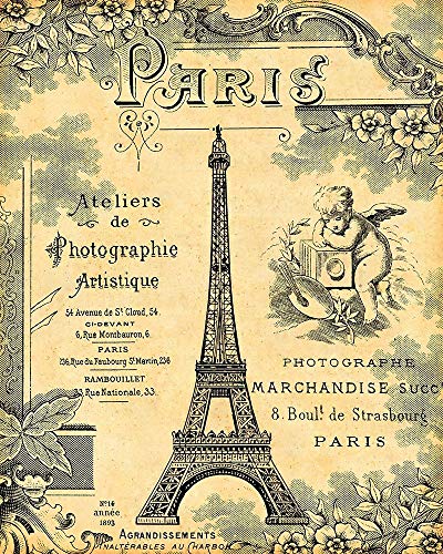 Toile Bars Paris 1900 pour sublimer votre salon vintage Lynea