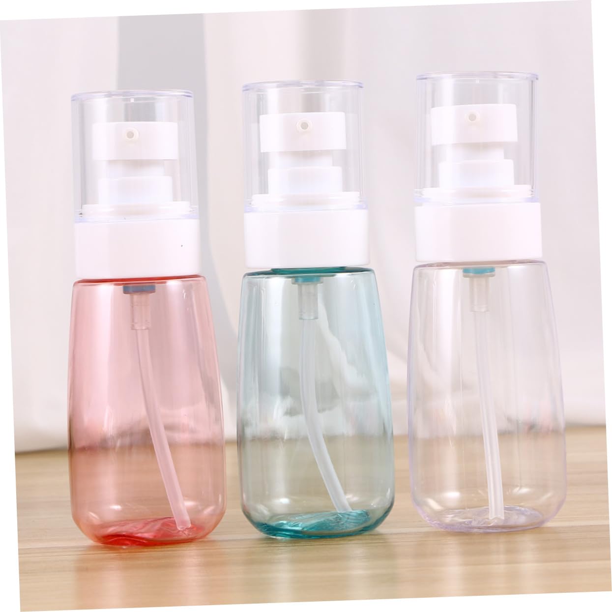 DOITOOL 9stücke Pumpflaschen Für Seife Shampoo Und Lotion Transparente Sanft Und Sanft Blaue Dispenser Für Bad Und Küche Nachfüllbar Petg Einfach Zu Bedienen