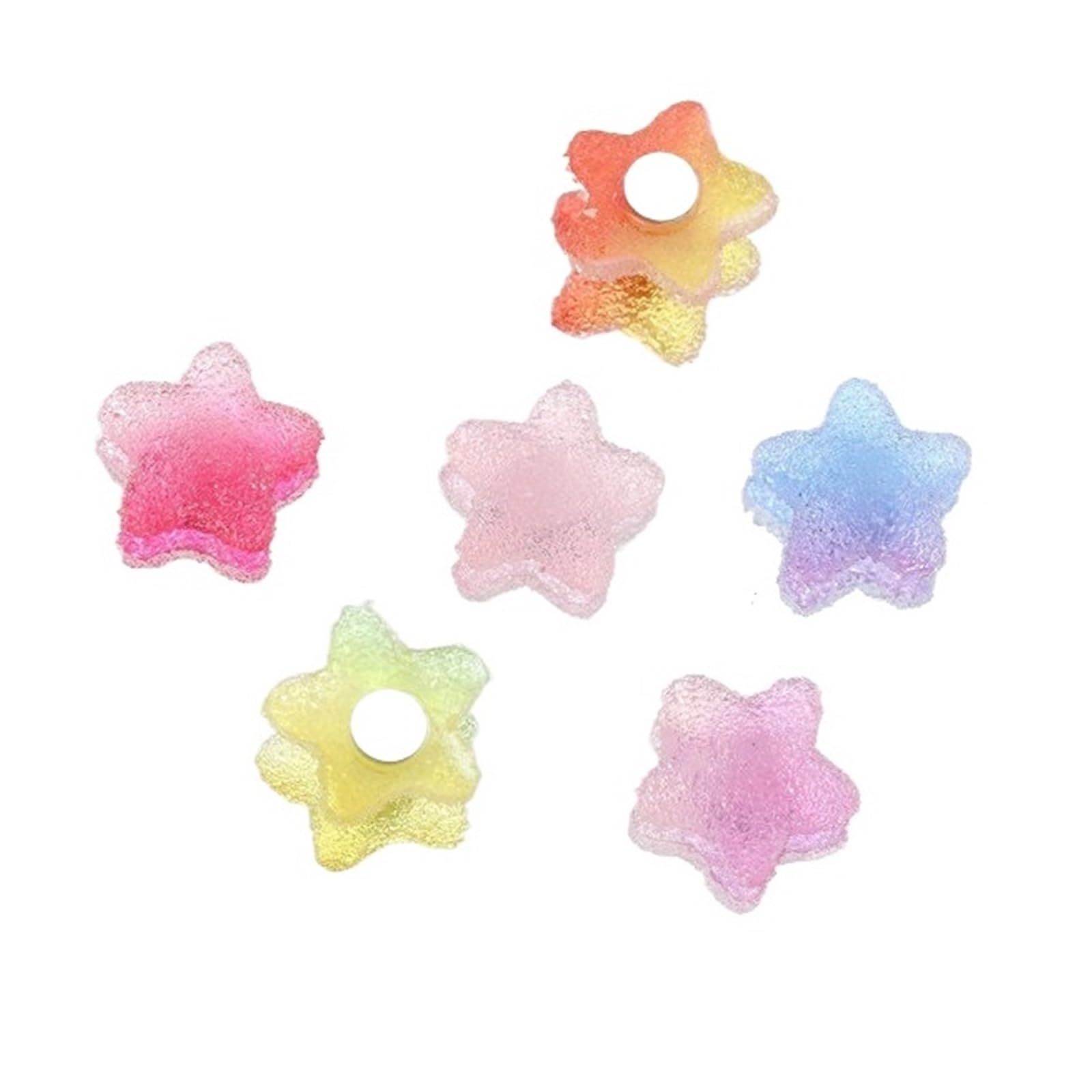 Glass Magnets 12pcs Heart Star Shape Fridge Magnet Mix Colors Message Board Magnetic Refrigerator Sticker Kitchen Decoration(Color-02)