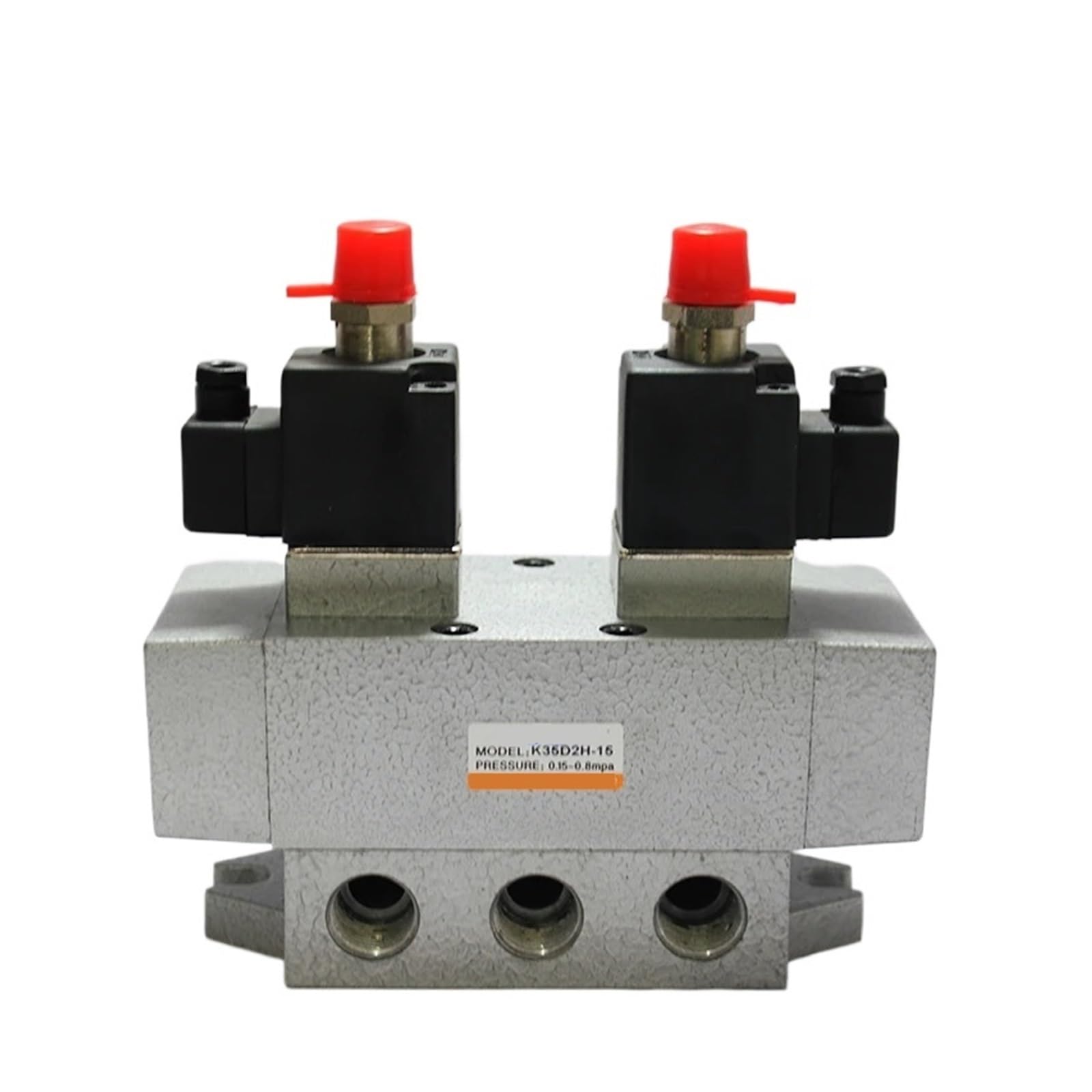 Électrovanne 5/3 voies K35D2H-25 DC24V avec tiroir coulissant pour inversion rapide des vérins