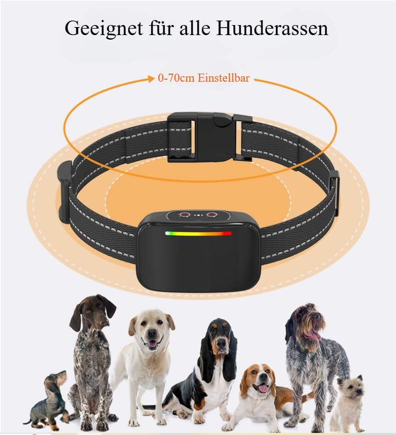 Emmalove - Tierfreundliches Halsband 2.0 (Schwarz)