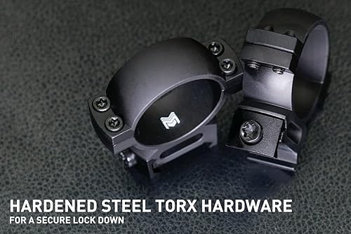 Miniatura 8 de Monstrum Predator - Anillos de aluminio 7075 de alto rendimiento | Base Picatinny | 1 pulgada | Perfil alto