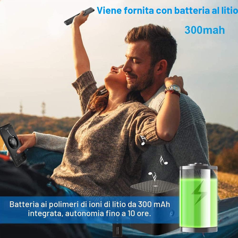 EasyULT Trasmettitore Ricevitore Bluetooth 3 in 1 Ricaricabile, con 300mAh Batteria, Wireless Adattatore Portatile Bluetooth 5.0 con 3.5mm Audio, per TV PC Cuffie Stereo Altoparlanti Auto - Nero