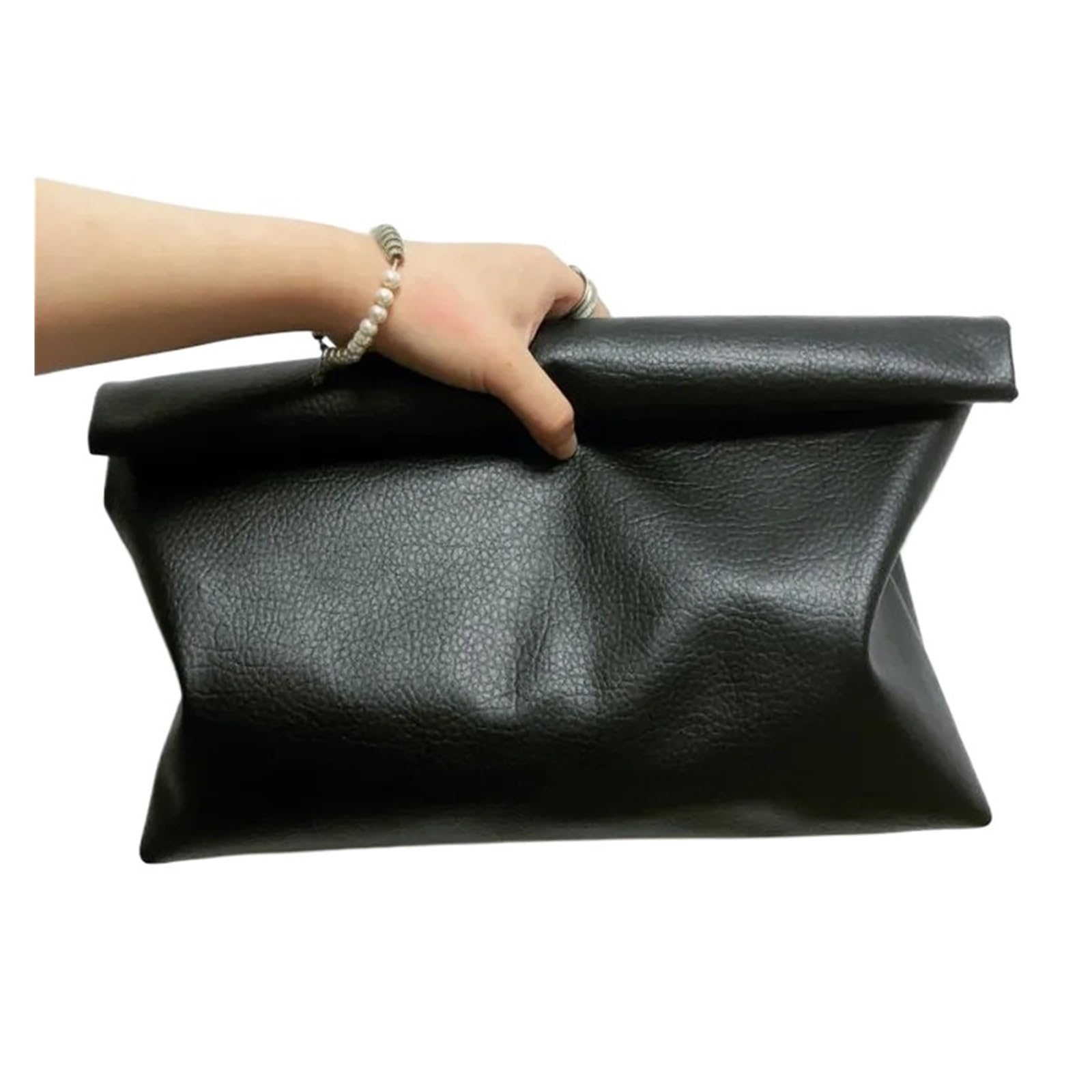 Borse Da Sera Da Donna Borsa a tracolla da donna in morbida pelle PU, borsa da sera da donna, borsa da festa alla moda, borsa a busta, grande capacità, pochette, borsa nera Adatta Per Feste, Cerimonie