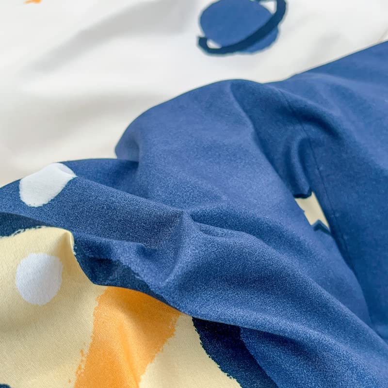 ED-Lumos Beddengoedset, microvezel, donkerblauw, slapend