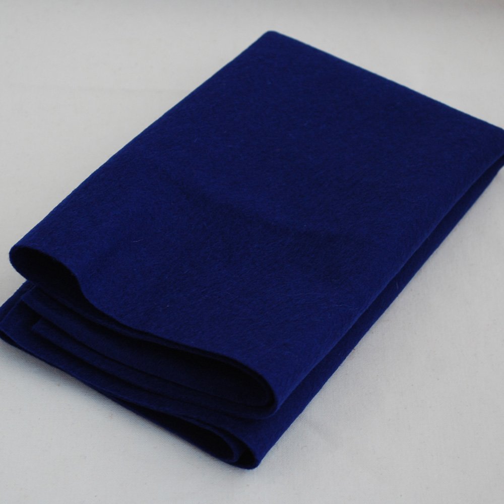 Oriental Direct Royal Blue 100% Pure Wool Felt Fabric - 1Mm Thick - 40Cm X 50Cm