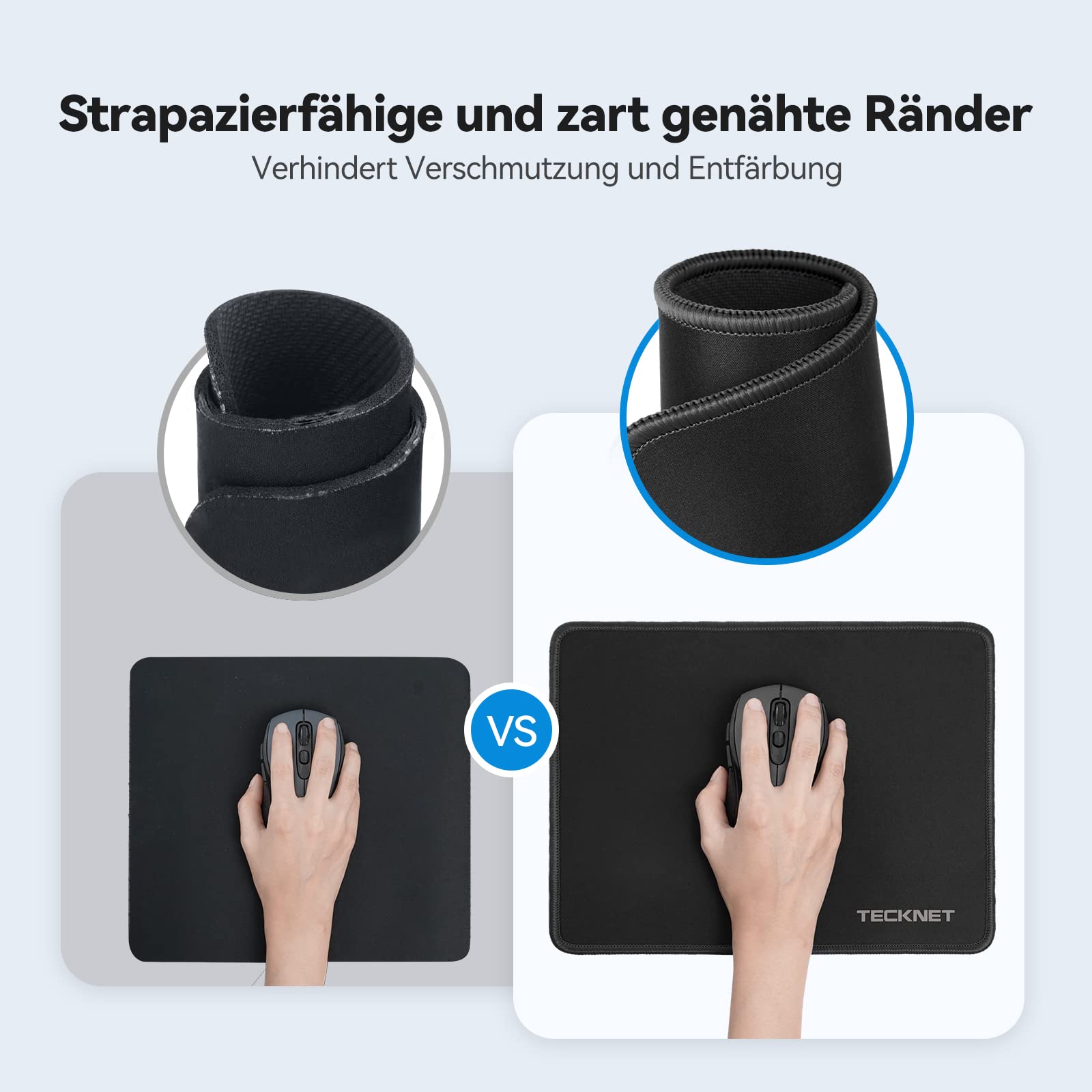 Besuche den TECKNET- TECKNET Mauspad, 280 x 210 mm Gaming Mousepad mit Wasserdicht und Rutschfester Gummi für PC-Büro, Arbeit, Gaming, Studium, Laptop, Computer, Zuhause-Schwarz in use