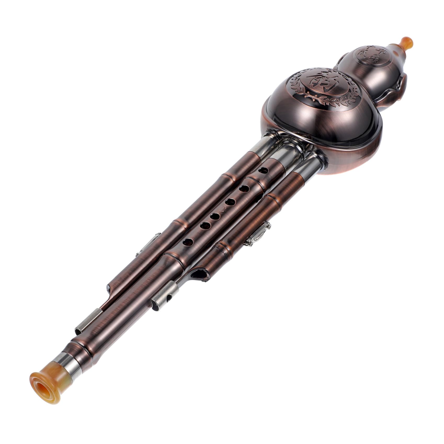 ABOOFAN Flauta de Cucurbitácea Tradicional China para Principiantes en Tono C, Material Pp Seguro, Diseño Estilo Chino Estuche Protector, Instrumento Musical Étnico para Varios estilos