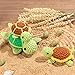 Mewaii Beginner Crochet Kit with 40% Extra Yarn, Pre-Started Yarn & Video Tutorials - 3 Sea Turtles Craft Set for Adults & Kids