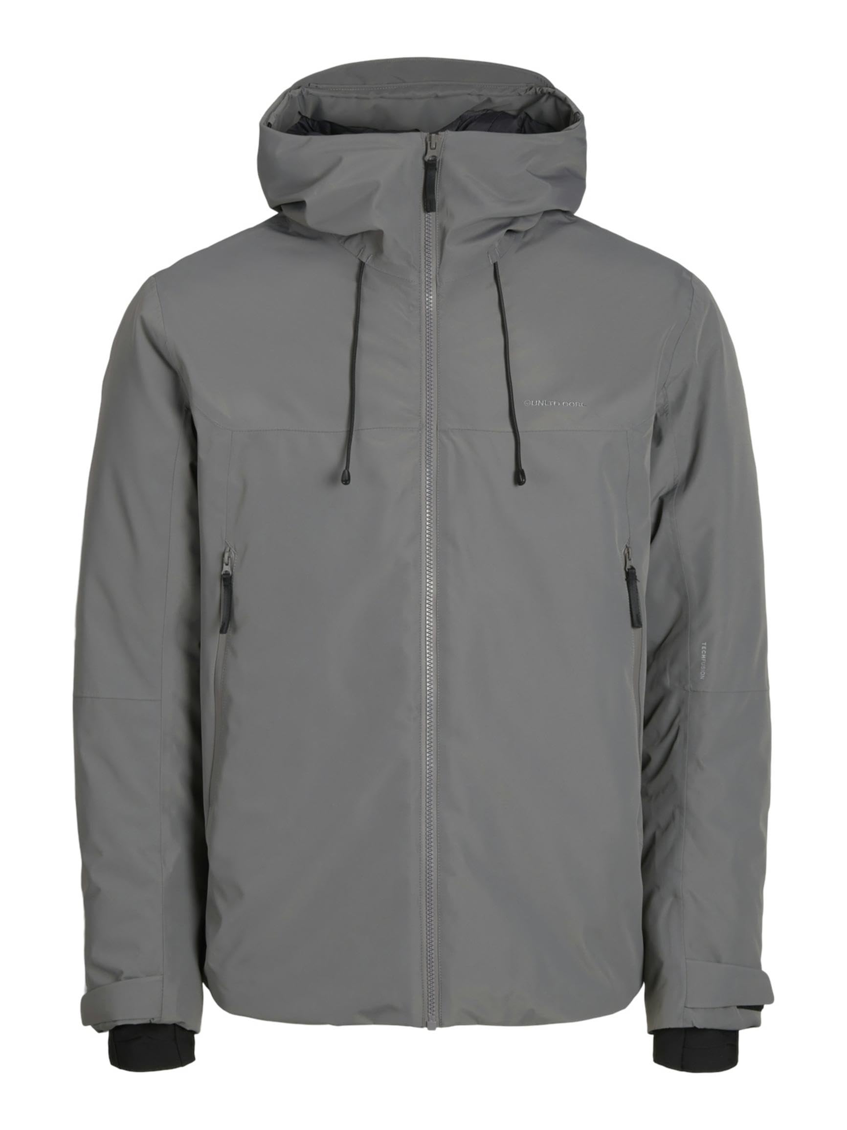 JACK&JONES Men's JCOSUMMIT Padded Shell Jacket SN Softshell Jacket, Gargoyle, S, Gargoyle, S
