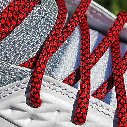 Image of Round Rope Shoelaces - 2 Pack (Red) - 1.25 inch W x 6.25 inch L x 1.25 inch H