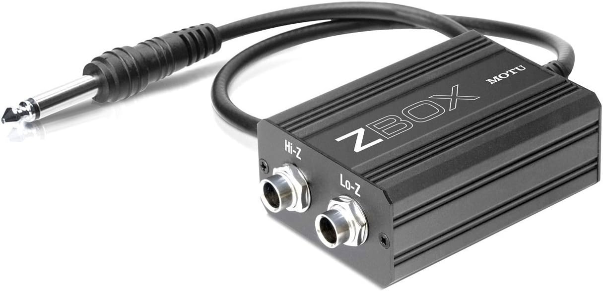 MOTU ZBOX Guitar Pickup Impedance Adapter Amazon.ca Musical