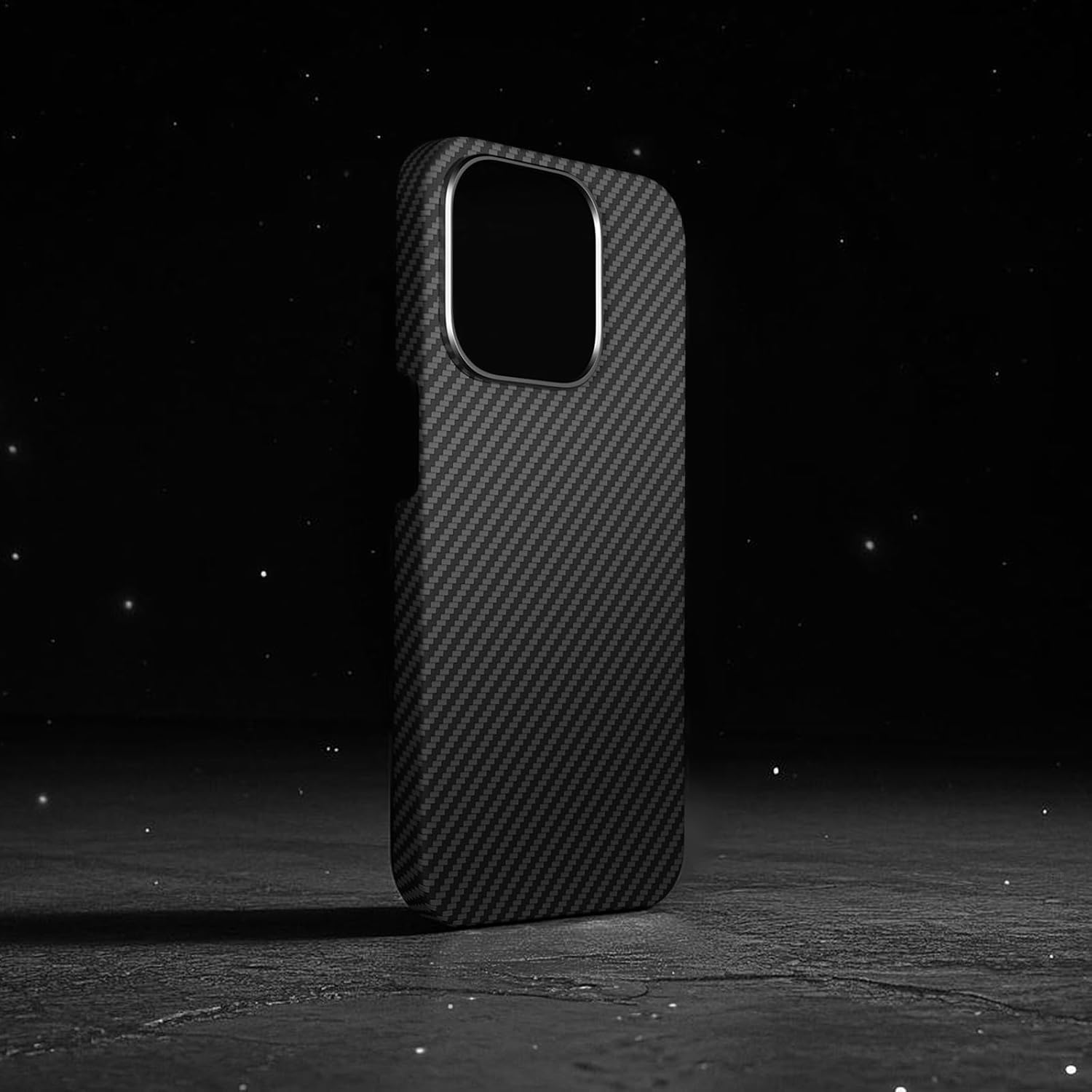 Real Aramid Fiber Case for iPhone 15 Pro [6.1 inch] Compatible Magnetic,1500D Aramid Weave,Ultra-Thin Cover with a Caseless Feel,Carbon Fiber Textures Design Kevlar Protection (Black-SW)