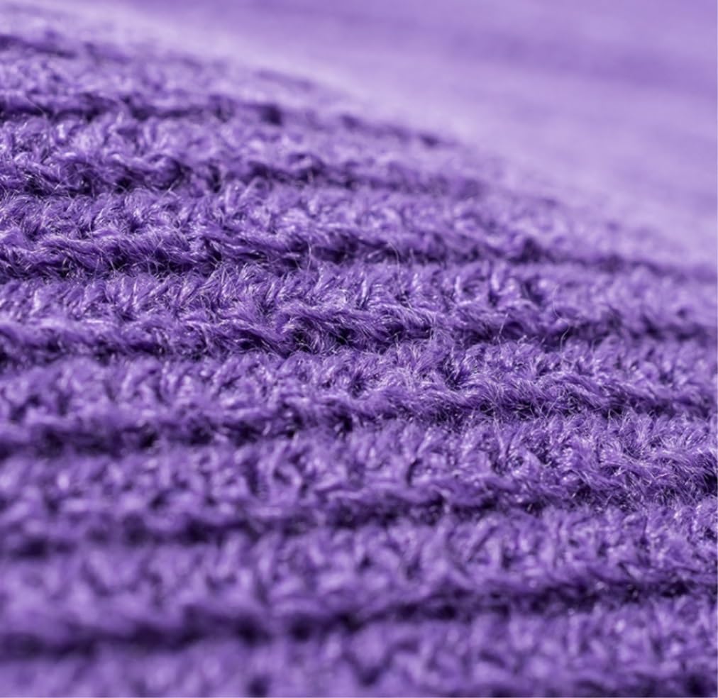Mützen Winter Mützen Strickmütze Für Damen Und Herren, Gestrickte Beanie-Mütze Mit Bündchen, Lässig, Dick, Weich, Warm, Skimützen Wintermütze (Color : F, Size : One Size)