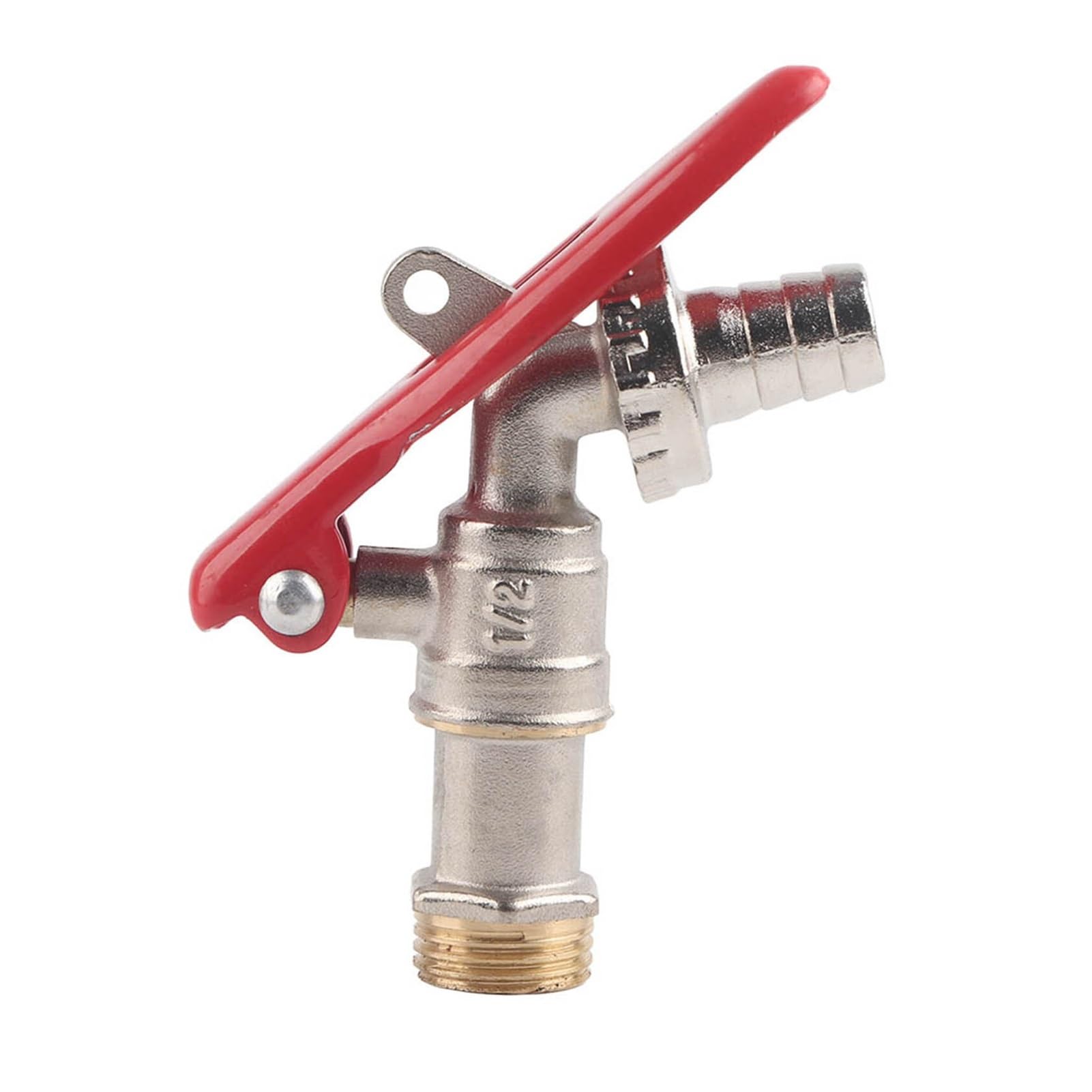 Grifo de agua con cerradura, rosca de latón de 1/2 pulgada, herramienta de jardín para uso doméstico, solución de riego duradera