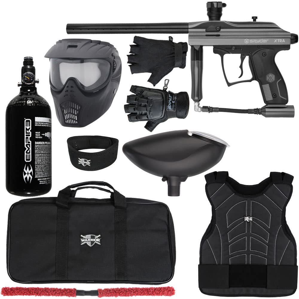 Action Village Kingman Spyder Xtra Level 1 Protector Paintball Gun Package Kit