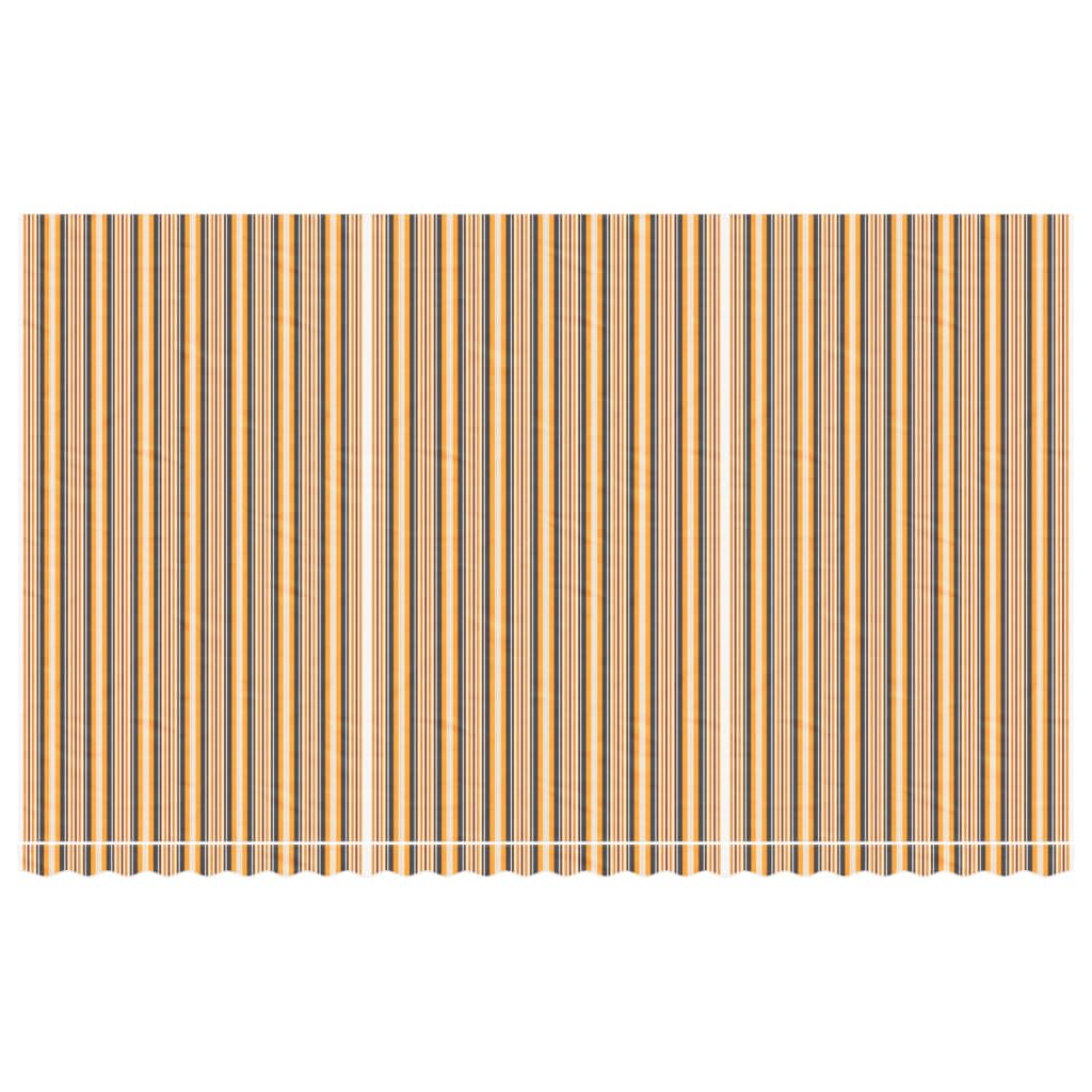 Tomostar Toile de Remplacement Store Banne, Toit de Rechange Tissu de Remplacement pour Auvent Rayures Multicolores 6x3,5 m