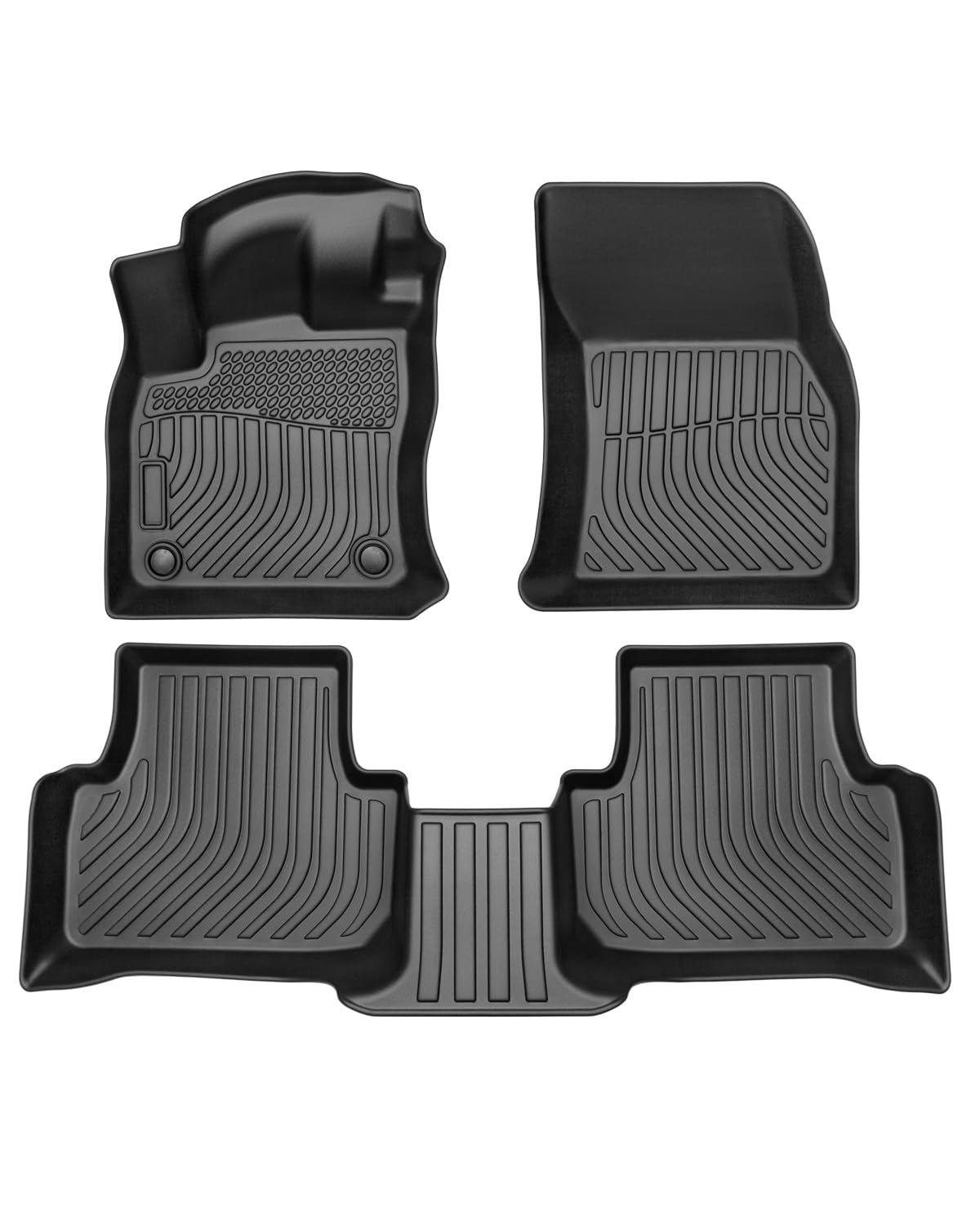 Photo 1 of Cartist Floor Mats Custom Fit for Volkswagen Taos 2022 2023 Accessories All Weather Floor Liner Front & 2nd Row Car Carpet Protection TPE Odorless