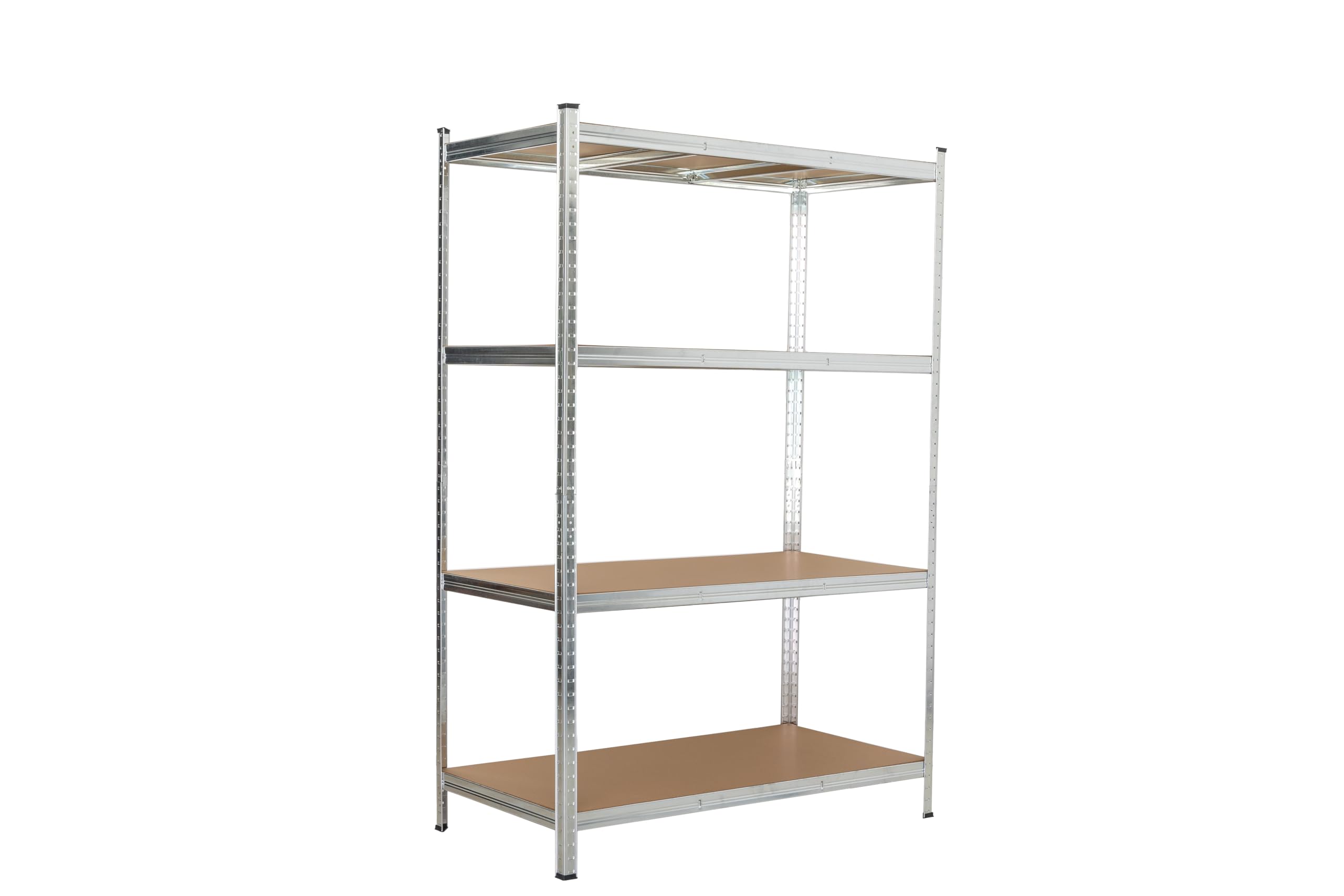 KG KITGARDEN Scaffale metallico in acciaio zincato con 4 ripiani in MDF, 180 x 120 x 60 cm