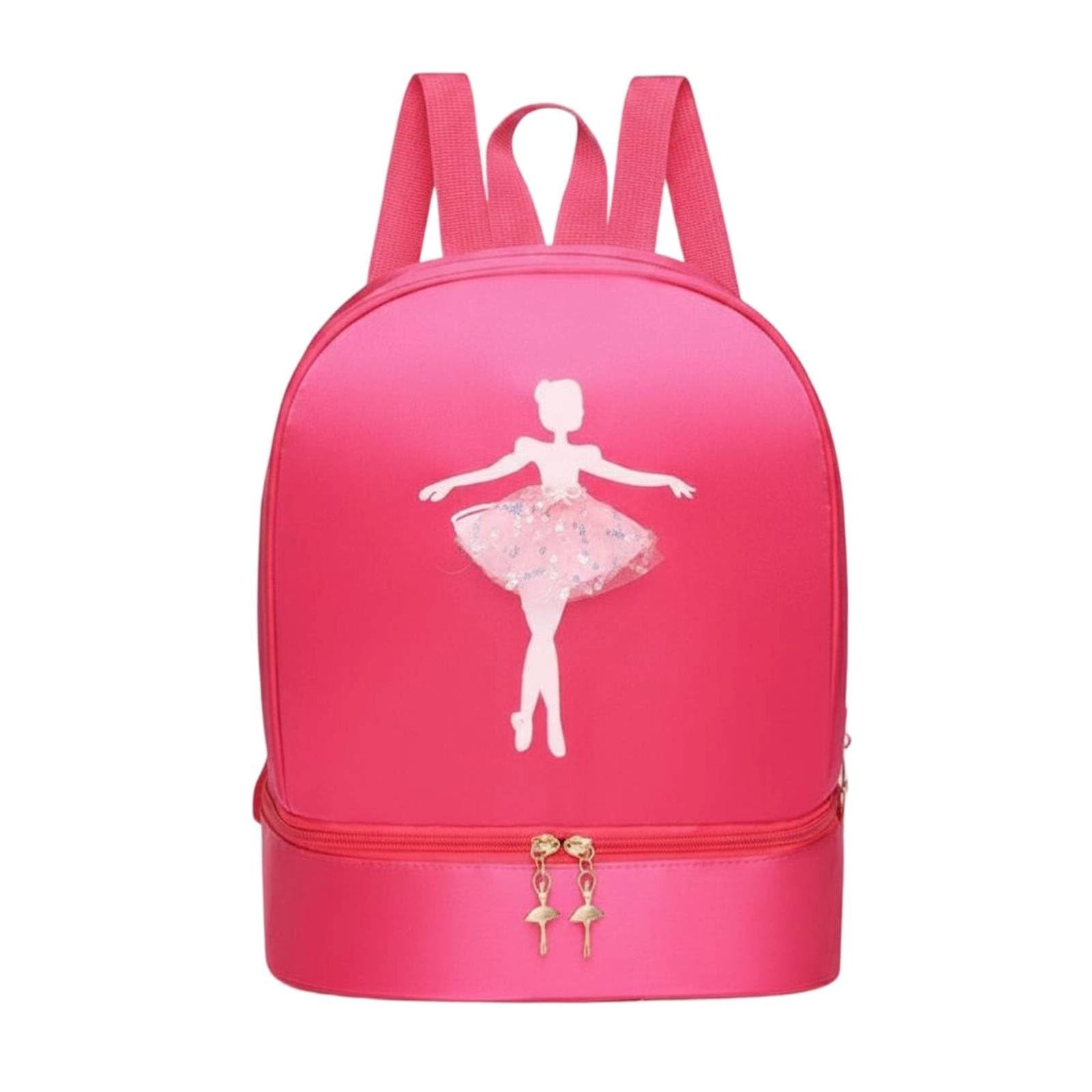 APIRILY Large Capacity Dance Bag Shoe Compartment Sequin Design Girls Ballet Backpack for Children, Toddlers, Rose Red, Standard | Other Kids' Dancewear | Kids' Dancewear | Dancewear-image-47