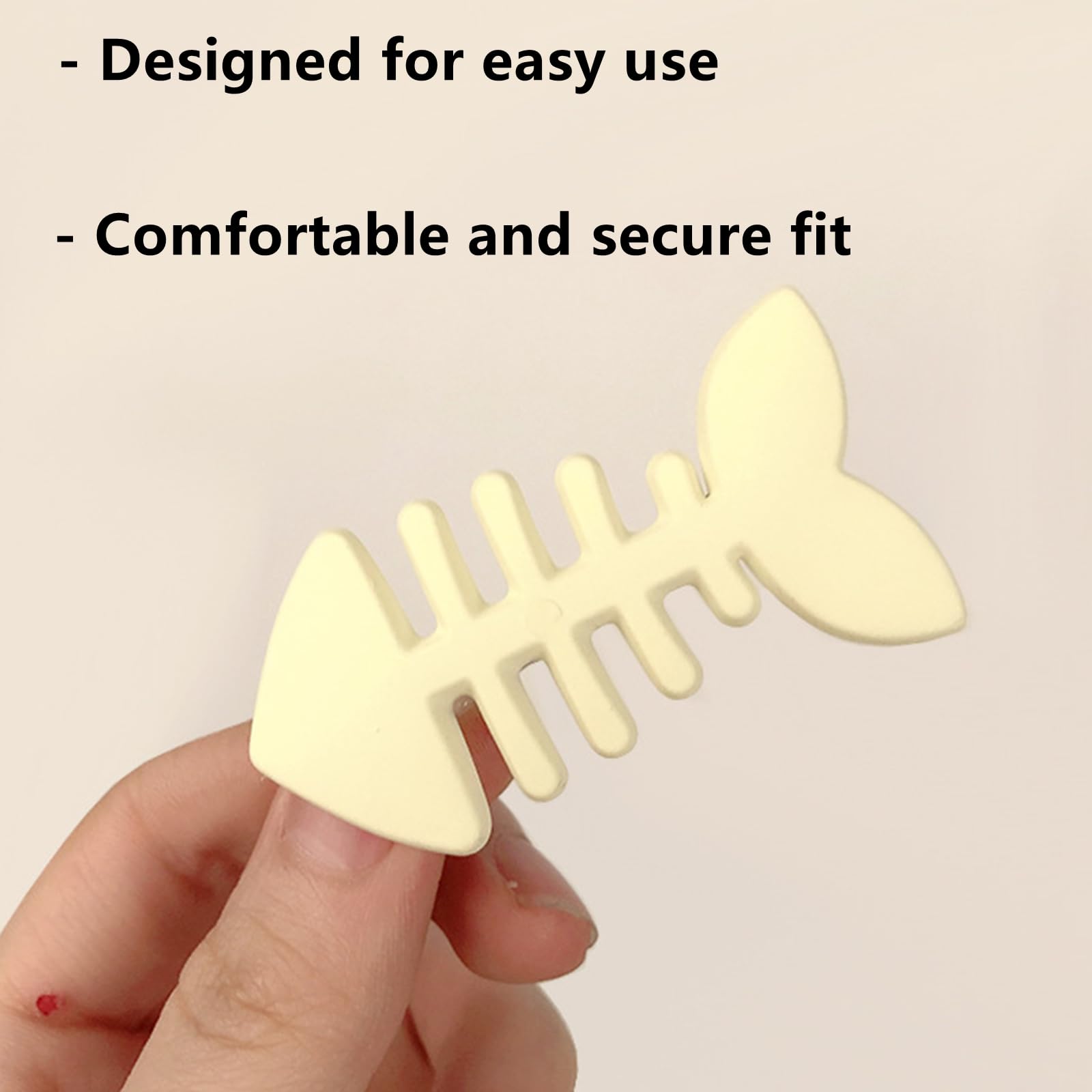 4 Packs Fish Bone Hair Clips, Cute Fish Shaped Hair Barrettes for Women Girls, Geometric Hairpins Hair Accessories Fishbone Alligator Hair Clips for Teen Girls