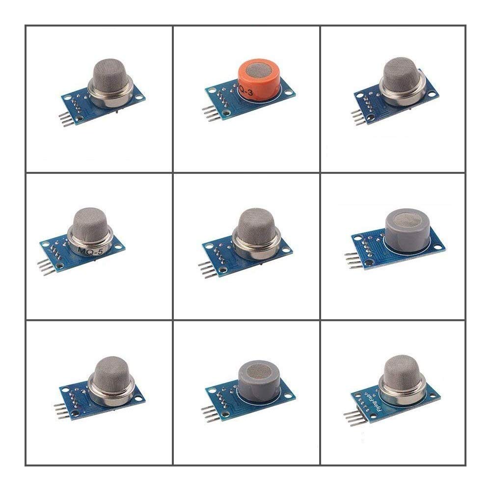 Scriptronics 9PCS/Lot Gas Detection Sensor Module MQ-2 MQ-3 MQ-4 MQ-5 MQ-6 MQ-7 MQ-8 MQ-9 MQ-135 Sensor Module Gas Sensor Starter Kit (B08ZGB1WWL) Amazon Price History, Amazon Price Tracker