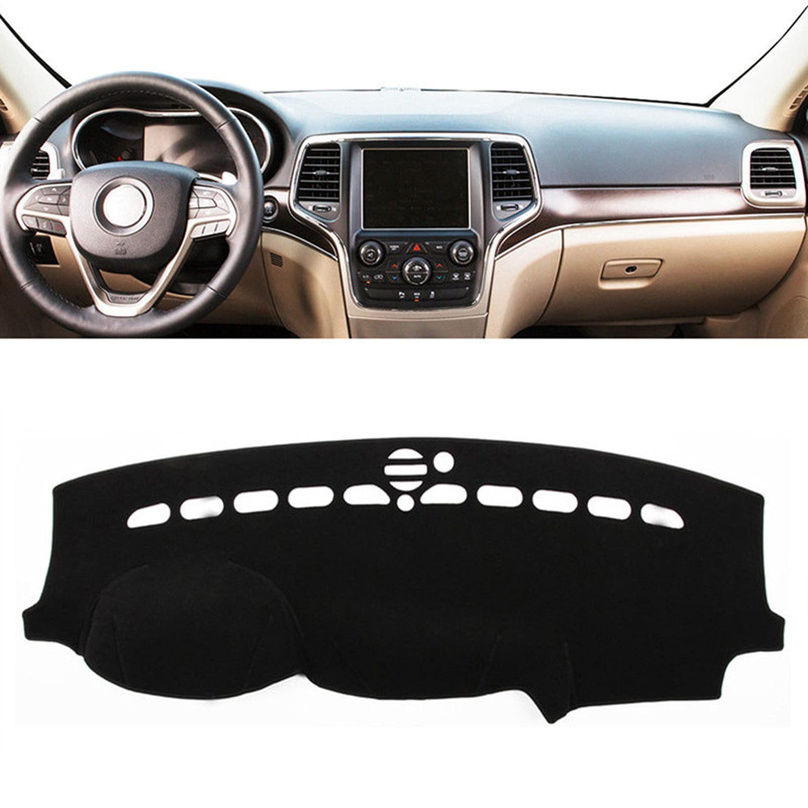 Copricruscotto Per Jeep Grand Cherokee WK2 2011-2020 - Anti-riflesso E Anti-calore - Foto 14