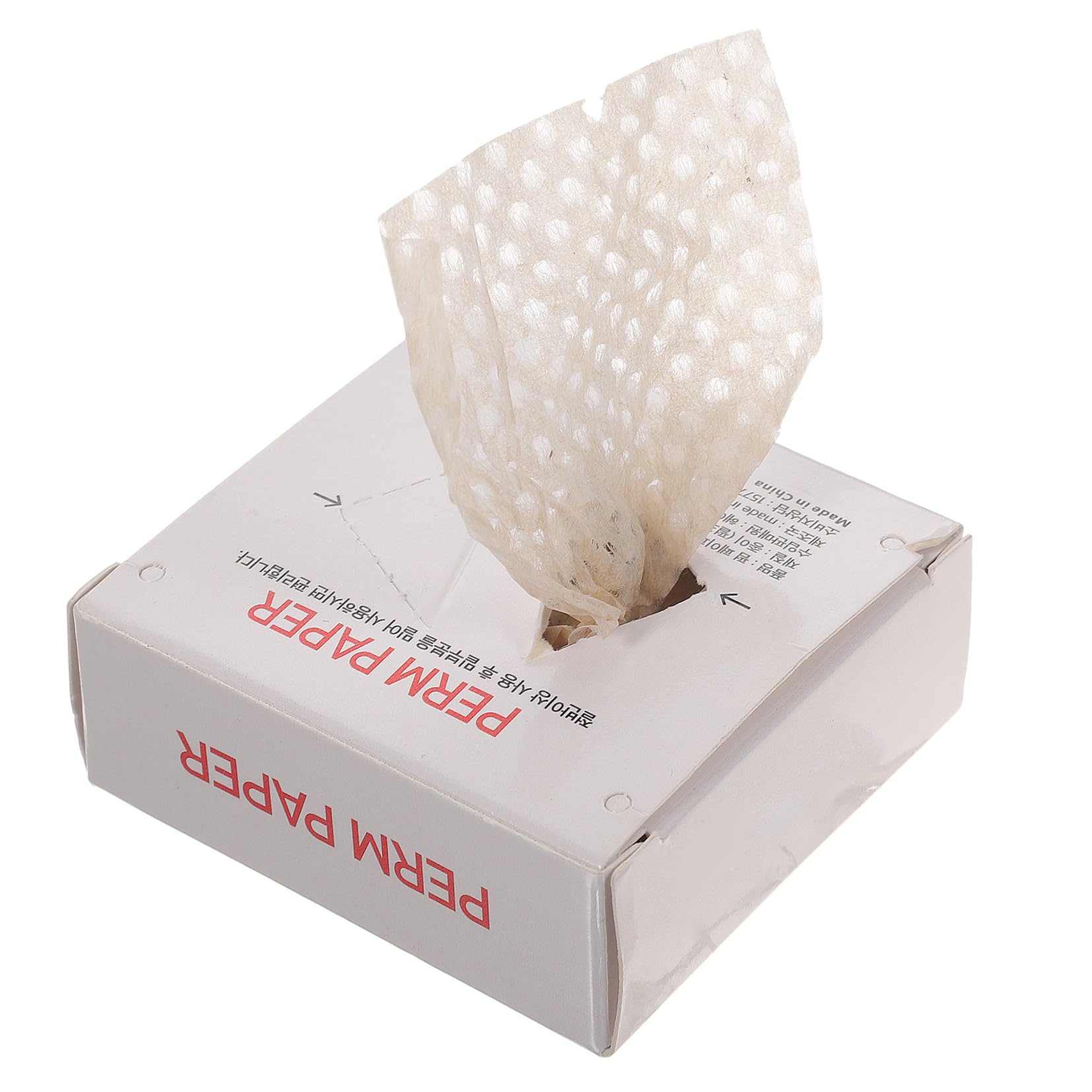 1 boîte de papier Perm pour salons de coiffure - Papier permanent résistant aux hautes températures - Ultra fin - Léger et pratique - Pour coloration des cheveux - Pour les boucles et les