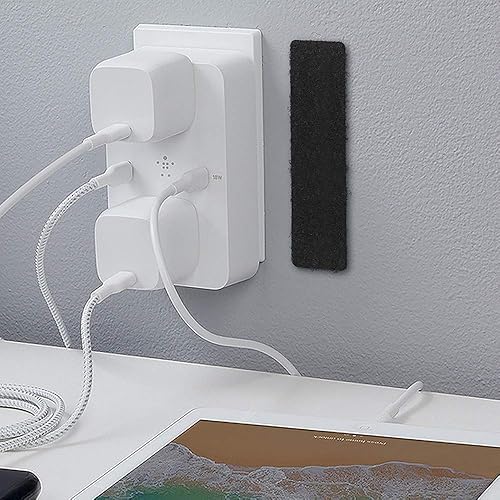 Miniatura 8 de NISUOIEN Tiras negras con adhesivo 15 juegos de cinta adhesiva fuerte de doble cara con gancho y bucle 1 x 4 pulgadas