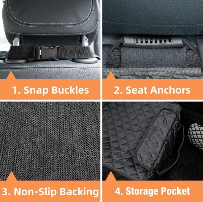 Coprisedile Cani Auto Passeggero per Rimac Nevera R 2024-2026, Telo Protezione Tessuto Oxford Impermeable Tappetino Antiscivolo Salva