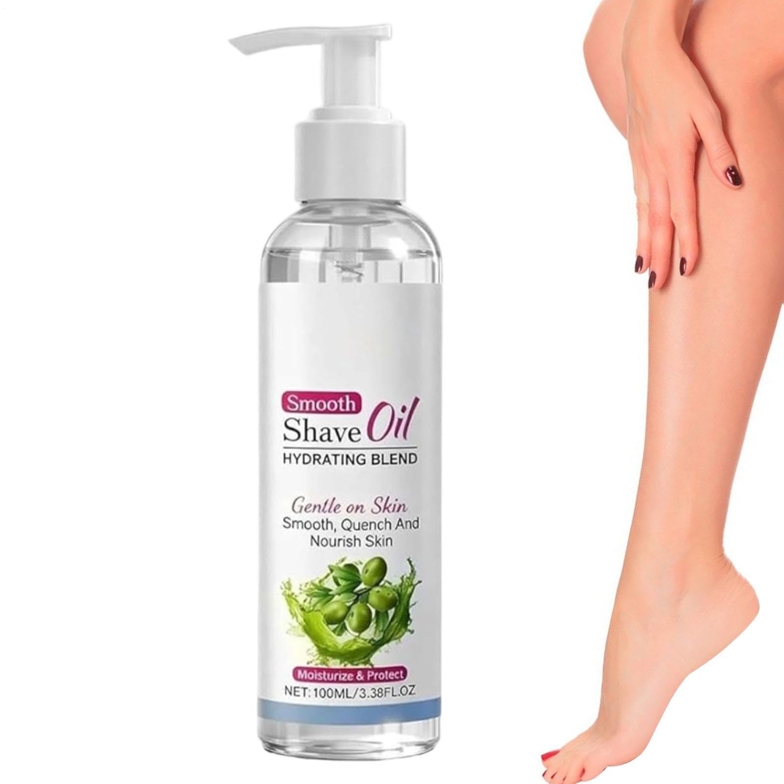 Smooth Shaving Oil, Gentle Hydration Skin Oil, 100ml Non Greasy Care with Soft Glide, Lightweight Shaving Extract, Soothing Ampoule with Silky Finish, Personal Care for Daily Grooming