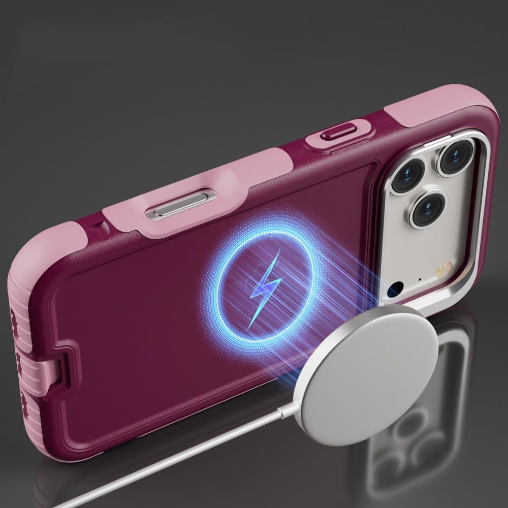 Generic Funda compatible con iPhone 15 (Couleur: oro rosa), a prueba de golpes, carcasa trasera rígida de silicona multicapa