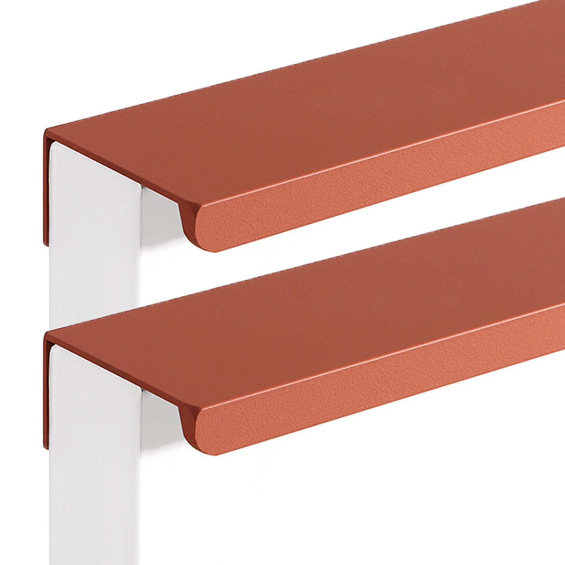 JIALUO0318 Furniture Pull Aluminium Alloy Invisible Handles Concealed Pull Kitchen Cupboard Handles Sliding Finger Edge Pull Door Knob Cabinet Handle Drawer Handles 2 Piece (Orange,Length 150mm)