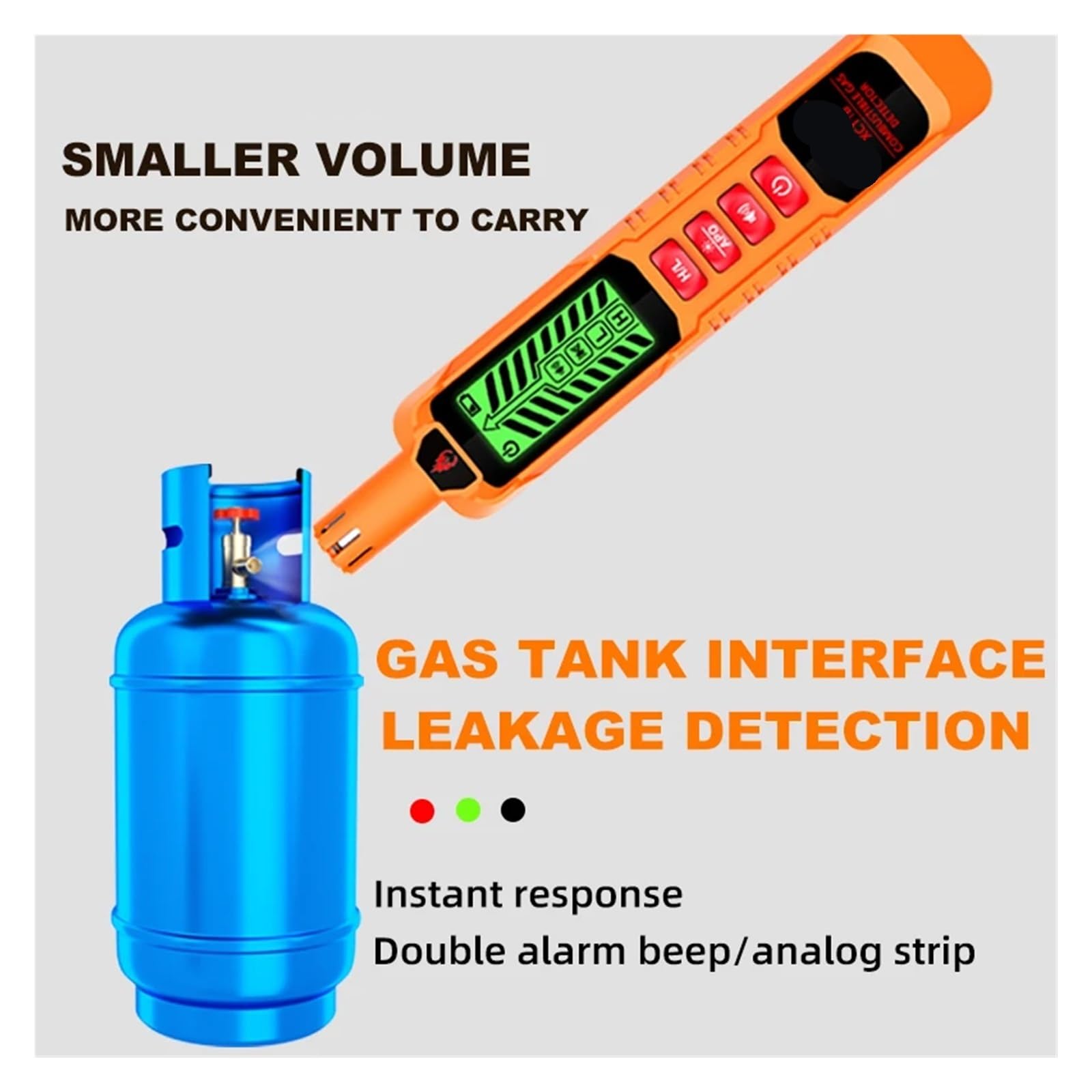 Rilevatore di gas, Rilevatore di perdite gas XC11A/B combustibile Mini portatile for la localizzazione del naturale(XC11A)