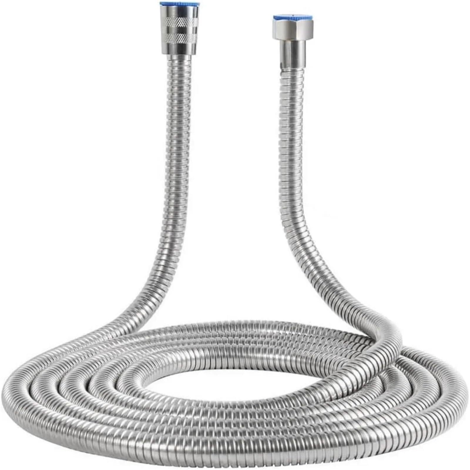 Shower Hose Replacement Handheld Shower Head Hose Explosion-Proof Anti Winding Spray Water Pipe Flexible Universal Faucet Bathroom(Stainless Steel-2.5m)
