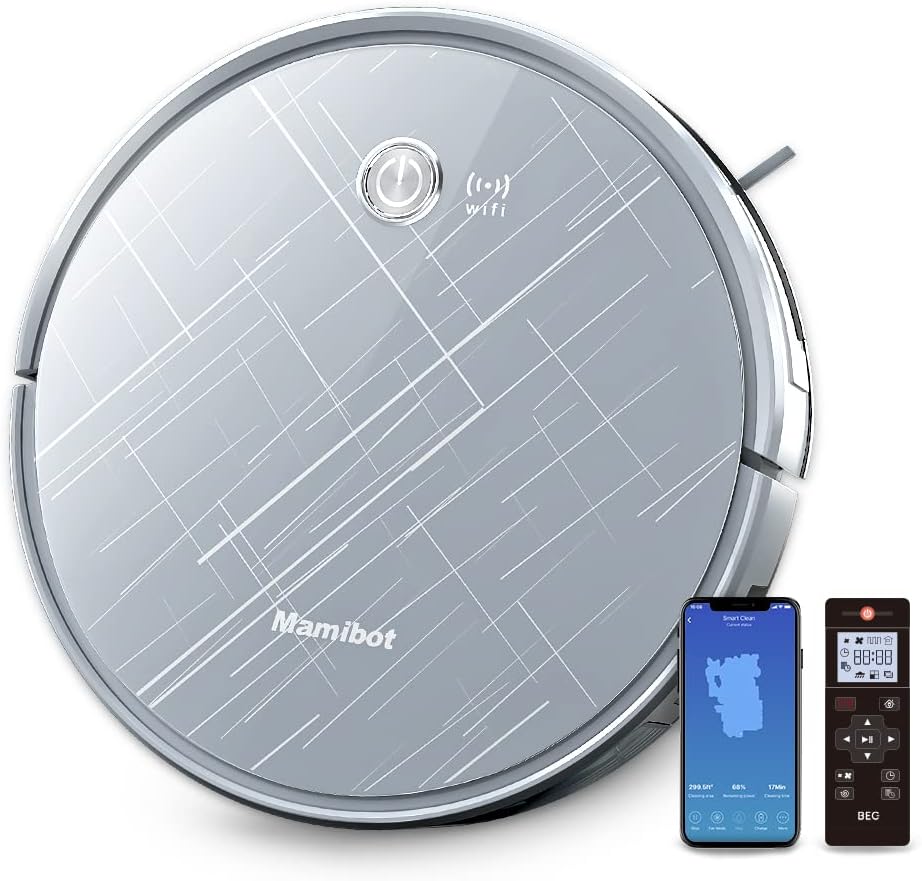 Mamibot EXVAC660 Robot Vacuum Review 2 Mamibot EXVAC660 Robot Vacuum and Mop Combo, 2-in-1 Sweeping Robot Vacuum, 2800pa Strong Suction, 370ml Water Tank, Self-Charging, App/Voice/Remote Control, Ideal for Carpet/Pet Hair/Hard Floor, Gray
