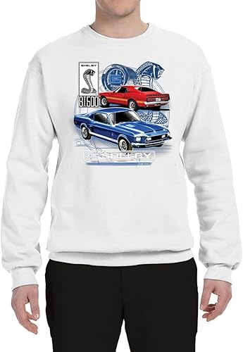 Miniatura 3 de Wild Bobby Shelby GT 500 Cobra Ford Motors - Regalo oficial para hombres, automóviles y camiones, sudadera unisex con cuello redondo