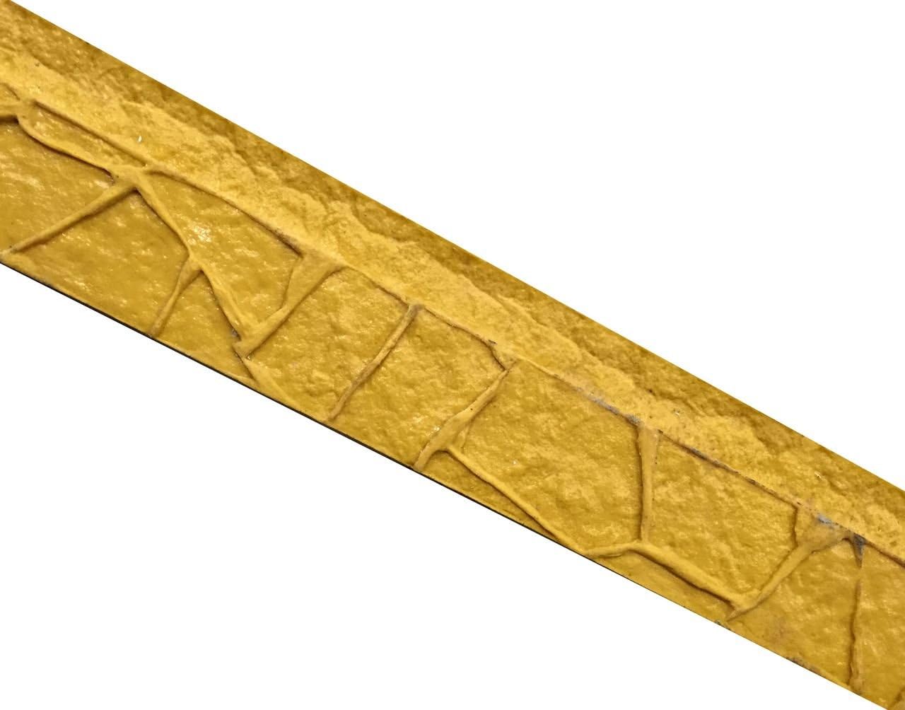 Step Insert for Pouring Textured Concrete Steps, Porches, Risers - 8 inch (Random Stone Ledge)