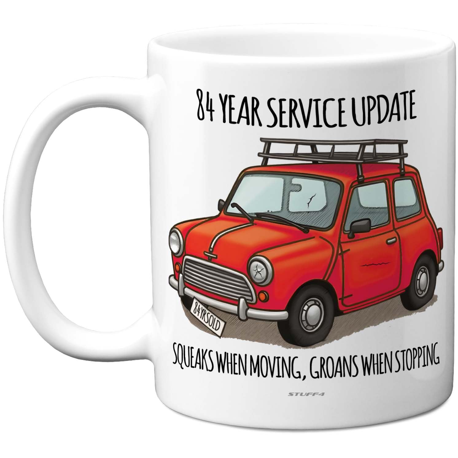 84th Birthday Gifts for Women and Men, Cheeky Novelty Mug Service Update — image 1