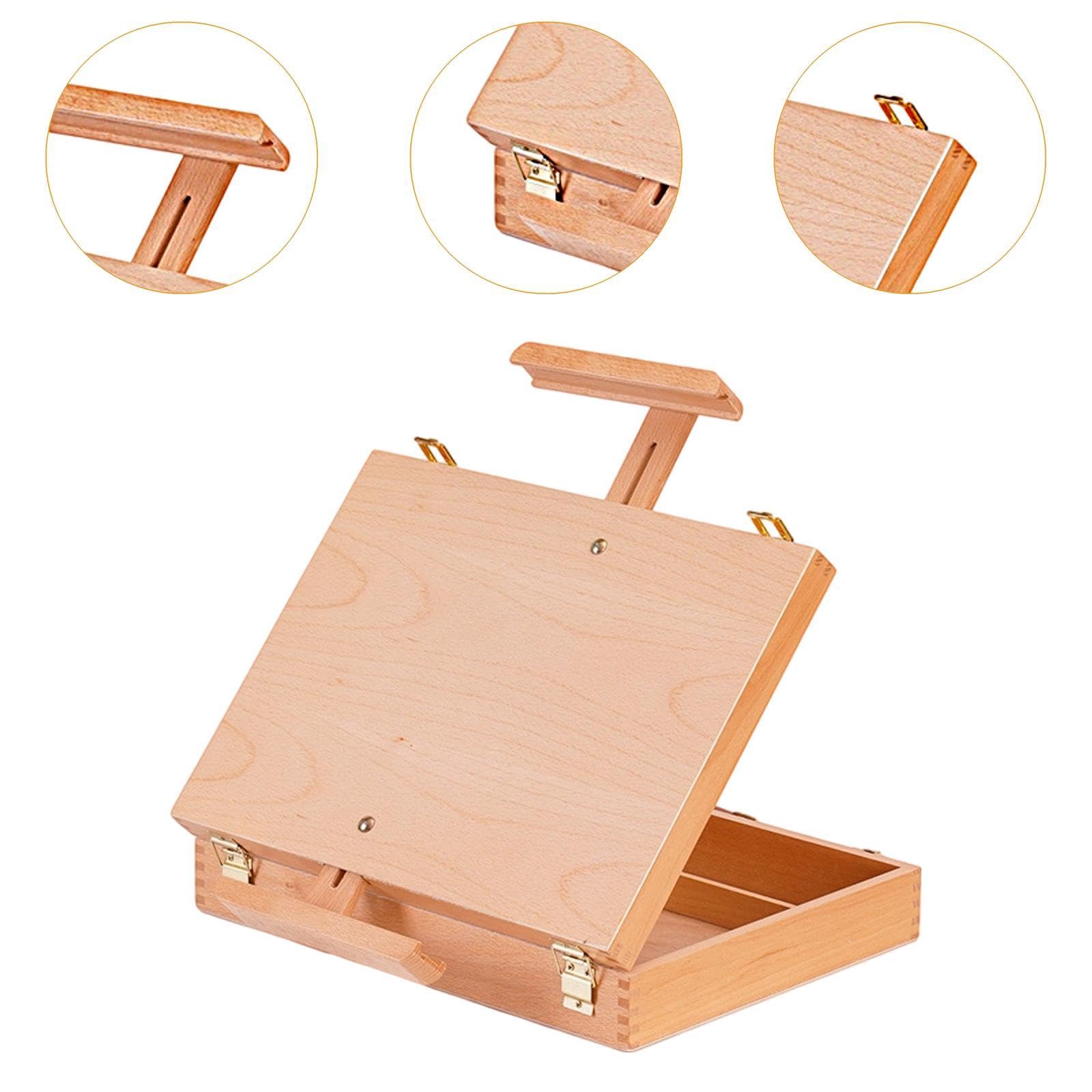 Chevalet de Bureau avec Double Tiroir pour Trousse à Dessin, Idéal pour Le Bureau.