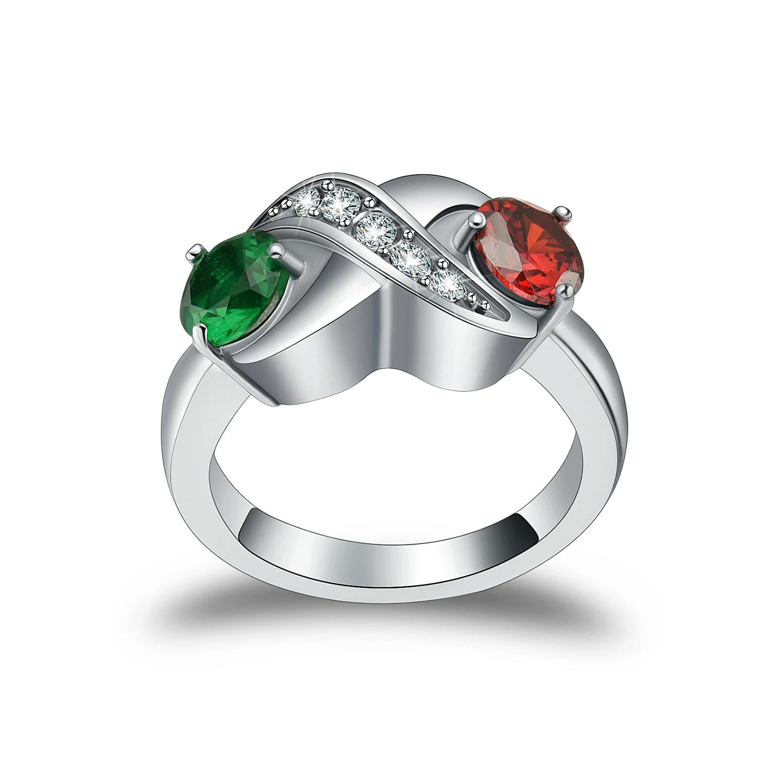 MYPOWER Cremation Ring for Ashes for Women Urn Ring for Ashes Holder Birthstone Ring Holds Loved Ones Ashes Jewelry（Size 6-10-10-FF_b