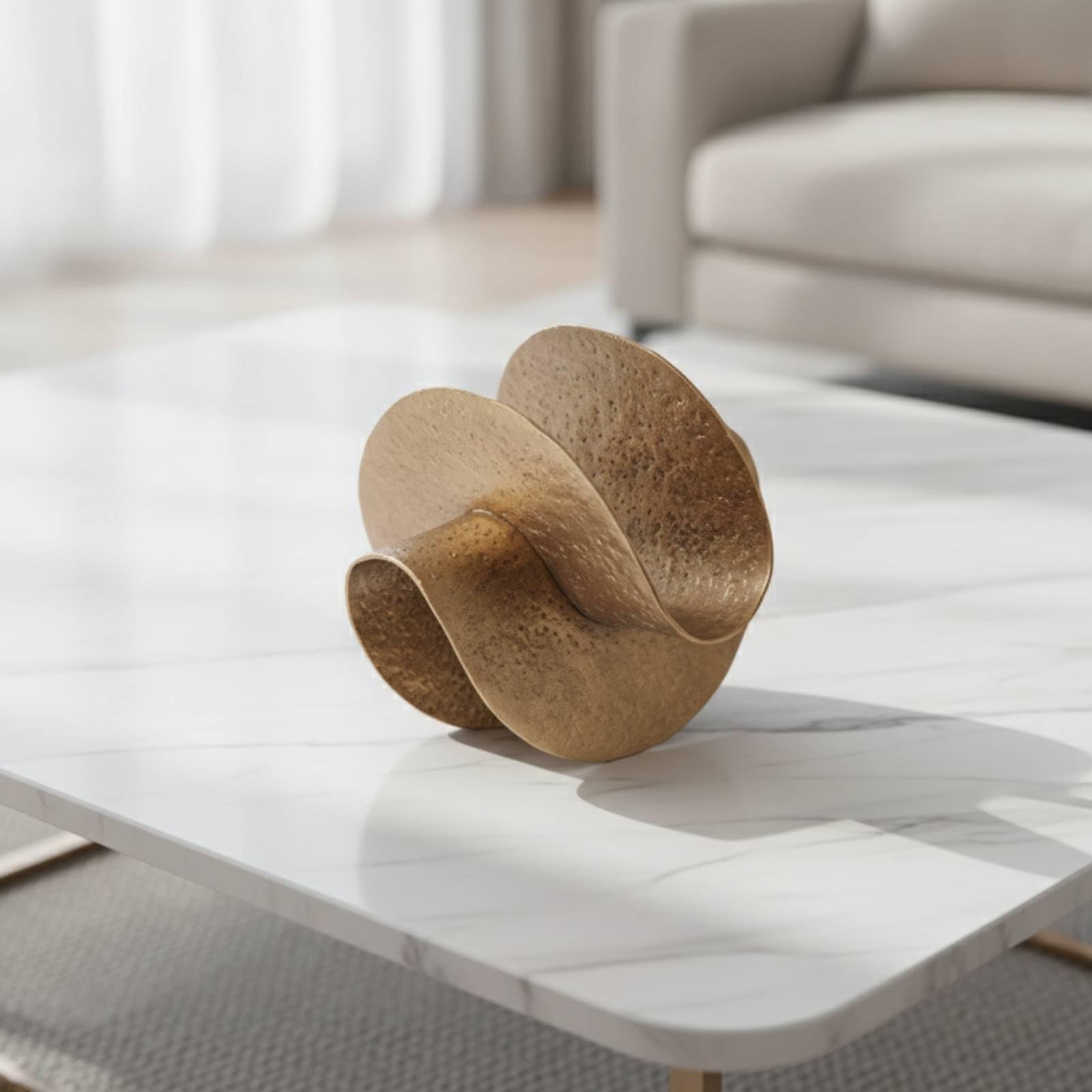 rockible Oggetto Decorativo in Alluminio Argentato Accento Decorativo Cilindrico Geometrico Scultura da Tavolo per Amanti Del Design, Soggiorno, Ingresso